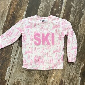 Beach Riot Pink and White Kids Sweatshirt